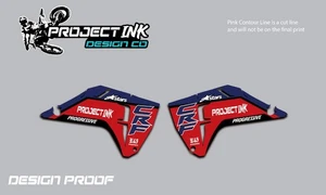Graphics Shroud decals stickers for Honda  CRF250R CRF450R (MADE IN USA) - Picture 1 of 8