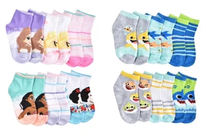 Disney Princess Nickelodeon Baby Shark Toddler Graphic Print Socks Size 3T-5T - Picture 1 of 7
