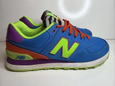 Женская обувь New Balance 574 10 Pop сафари Colorway WL574BP синяя зеленая крышка - Изображение 1 из 4