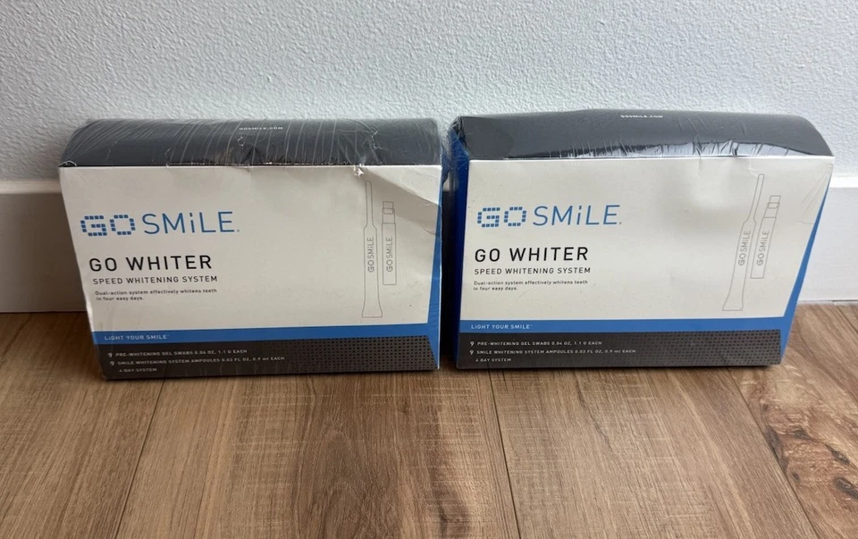 Nuevo Sistema de Blanqueamiento de Dientes Blanco Profesional GO SMILE - Recarga de 4 Días x 2 Foto 1 de 4