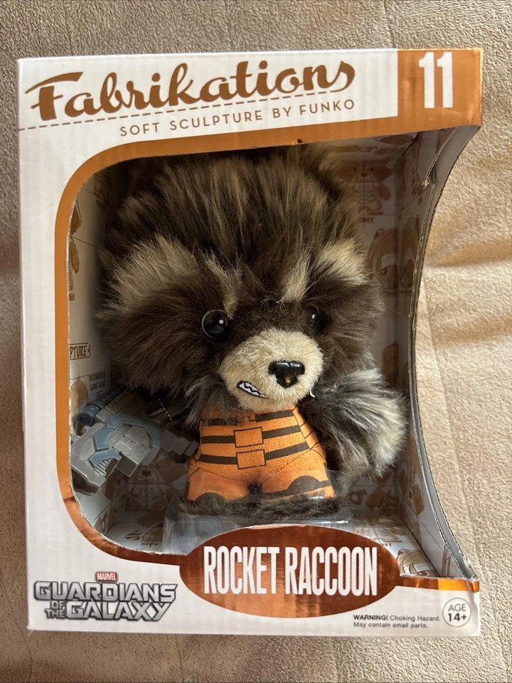 Funko Fabrikations Rocket Raccoon Guardians Of The Galaxy #11 Plushie MIB - Image 1 of 4