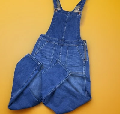 Madewell Denim Overalls Jumpsuit Skinny Crossback In Santiago Wash Women Sz M - Image 1 of 4