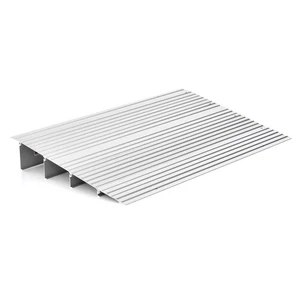 4" Rise Wheelchair Threshold Ramp w/ Adjustable Ramp 700LBS Weight Capacity - Picture 1 of 9