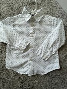 Nautica Baby Toddler Collar Button Long Sleeve Dress Blouse Size 24m - Picture 1 of 3