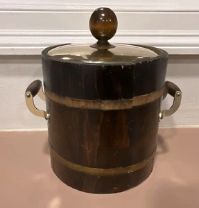 Spaulding & Frost Co. Wood Ice Bucket Handle Liner Vintage - Picture 1 of 15