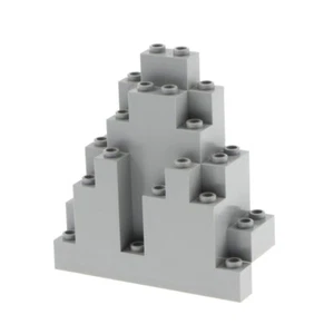 1x Lego Felsen Panele 3x8x7 neu-hell grau dreieckig Berg Stein Wand LURP 6083 - Bild 1 von 2