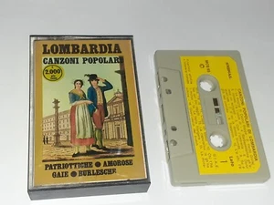 MUSICASSETTA Folk CANZONI POPOLARI DI LOMBARDIA , PATRIOTTICHE, GAIE, AMOROSE - Foto 1 di 2