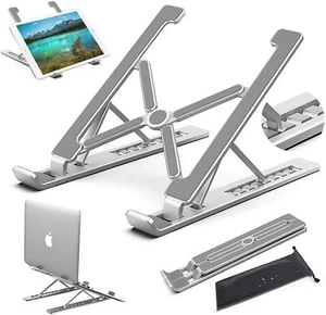 Adjustable Laptop Stand for Desk Portable Laptop Stand Adjustable Height Ergonom - Picture 1 of 7