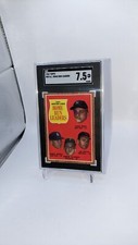 Mickey Mantle Roger Maris 1962 Topps Home Run Leaders Card #53 SGC 7.5