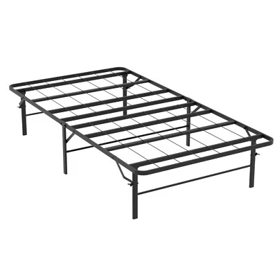 Metal Bed Frame  Foldable Metal Platform Mattress Foundation 1000lbs  Steel Slat Foto 1 de 4