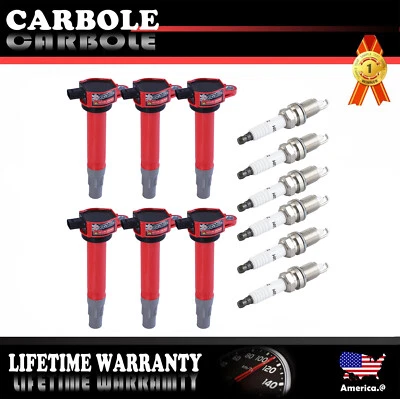 Paquete de 6 bobinas de encendido y bujías de 4,0 L para Chrysler Town & Country 2008-2010 Foto 1 de 4