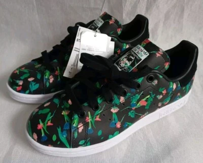 Adidas Stan Smith Trainers Floral Originals Sneakers Floral Print UK 4 US 5.5 - Image 1 of 4