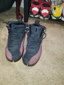 Size 9.5 - Jordan 12 Retro SP x A Ma Maniere Mid Black W - Picture 1 of 5