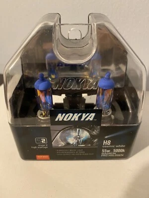 NOKYA Halogen Light Bulbs H8 Cosmic White 5000K 55W NOK8023 - Image 1 of 4