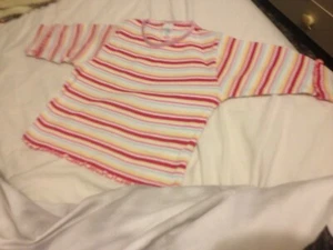 girls stripped long sleeve top Adams 1-11/2 years - Picture 1 of 5