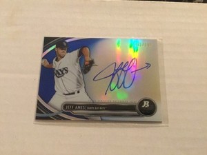 2013 Bowman Platinum Prospect Autographs Blue Refractor 183/199 Jeff Ames 
