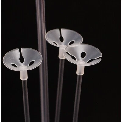 Globo Transparente Palos Tazas Vendedor Reino Unido Cantidad Cumpleaños Boda Navidad Foto 1 de 4