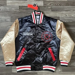 Headgear Samurai Jack Satin Bomber Jacket Men’s Small Lined Pockets Rap Hip-Hop - Picture 1 of 13
