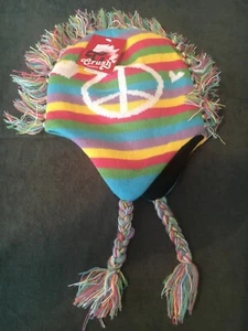 Childs Mohawk Peace Beanie  NWT Very Cool With A Great Edgy Look 👍🏻 - Picture 1 of 4