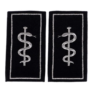 Cordones de hombro esculapio plata + pelado - Imagen 1 de 1