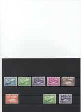 ISLANDIA AÑO 1934 CORREO AÉREO 15/20 + DOS VALORES DENTADO 12 1/2.  MNH.