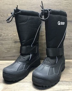 GUIDE GEAR GG SNOWMOBILE WINTER BOOTS SIZE MENS US 9 BLACK WATERPROOF NEW! - Picture 1 of 8