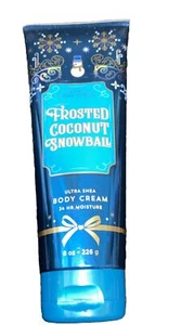 Bath and Body Works FROSTED COCONUT SNOWBALL Ultra Shea Body CREAM lotion 8 oz - Picture 1 of 6