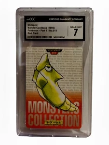 Pokemon JPN BANDAI CARDDASS 1996 METAPOD CGC Near Mint 7 Rote Karte - Bild 1 von 2