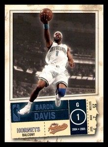 2004-05 Fleer Authentix Balcony #5 Baron Davis #41/75