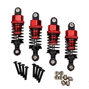 4pcs Alloy RC 1:10 Shocks Absorbers Red for Tamiya TT02 D TT01 MF01X M05 hop up - Picture 1 of 12