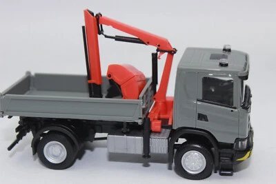 Herpa 318051 Scania XT 17 Volquete 2achs Basculante + Grúa 1:87 Nuevo H0 - Imagen 1 de 4
