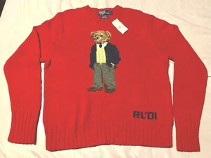 *ETIQUETAS NUEVAS* POLO Ralph Lauren RL01 Executive Bear Suéter Tejido a Mano De Colección - Imagen 1 de 10