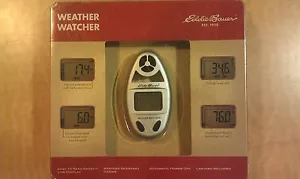 Eddie Bauer Weather Watcher Silver Portable LCD Weather Watcher New Sealed - Picture 1 of 1
