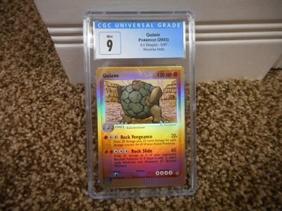 Golem REVERSE HOLO cgc 9 MINT EX Dragon 5/97 2003 psa card Pokemon E-Reader RARE - Image 1 of 4