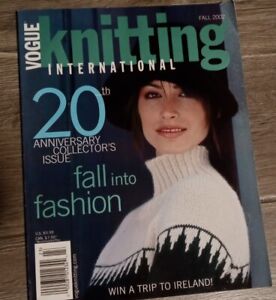 Vogue Knitting International automne 2002 20e anniversaire numéro de collection 