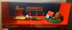 1997 Flambro Peanuts Pen Set Beaglescout Camp Snoopy Nib