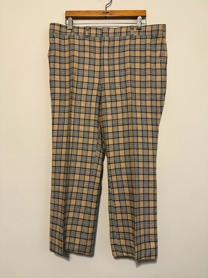 De colección 🔥 Pantalón Mark Shale Hombres 40x27 Tweed Lana Ventana Cuadros Pantalones Foto 1 de 4