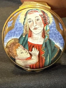 halcyon days enamel box Neiman Marcus Christmas 2004 Mother And Child Icon - Picture 1 of 9
