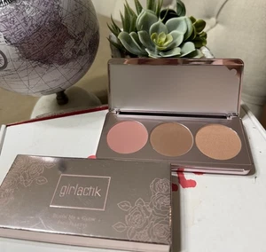 Girlactik Blush Me & Glow Face Palette ~ Blush Me Medium ~ New TD6 - Picture 1 of 6