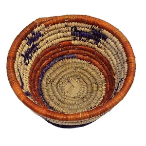 Southwestern Woven Key Basket - 6.5`" dia, 4" deep - FREE SHIPPING - Picture 1 of 3