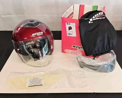 Nolan N43E Трилогия Размер для Взрослых Большой Мотоциклетный Шлем Цвет Вино Вишня - Изображение 1 из 4