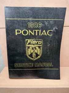 1986 Pontiac Fiero Shop Service Repair Manual - Bild 1 von 7