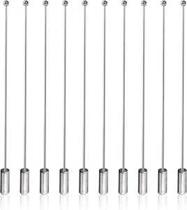 10 Stück Hutnadeln zur Schmuckherstellung lang Silber Brosche Anstecknadeln mit 10 Stück  - Bild 1 von 7
