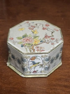 Antigua caja de presentación cubierta de seda Langlois Nueva York "Shari" años 20-30 solamente - Imagen 1 de 8