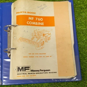 Massey Ferguson MF 760 Combine Harvester Parts Book - Picture 1 of 9