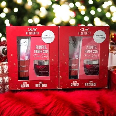 2X Olay Regenerist Set de Regalo Limpiador e Hidratante - DuoSet Cuidado de la Piel Antienvejecimiento Foto 1 de 3
