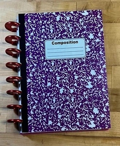 Lila Komposition Notizbuch Cover Set 4 Verwendung mit TUL/Bogen (8 Disc) Planer ~ - Bild 1 von 4
