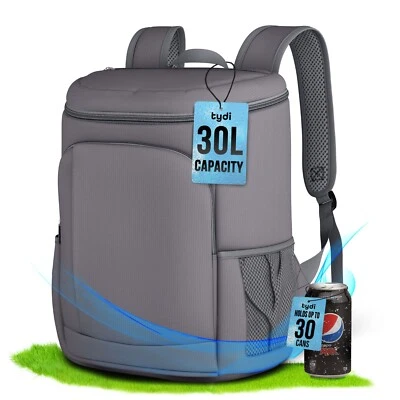 GREATIDEASUK Isolierkühlrucksack 30L große Tasche Kühlbox Picknick Thermo Camping Wandern