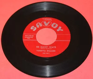 VARETTA DILLARD "So Many Ways" 1955 SCARCE R&B POPCORN SOUL on SAVOY NM HEAR IT! - Picture 1 of 2