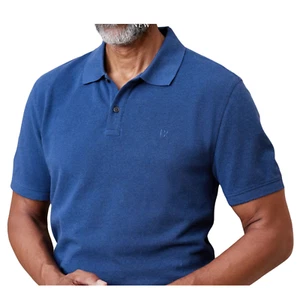 Banana Republic Mens Classic Fit Monogram Pique Polo Short Sleeve XL - BLUE - Picture 1 of 4